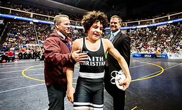 Faith Christian Academy's Joey Bachmann finished his freshman high school season with a 34-0 record and numerous prestigious tournament titles.
